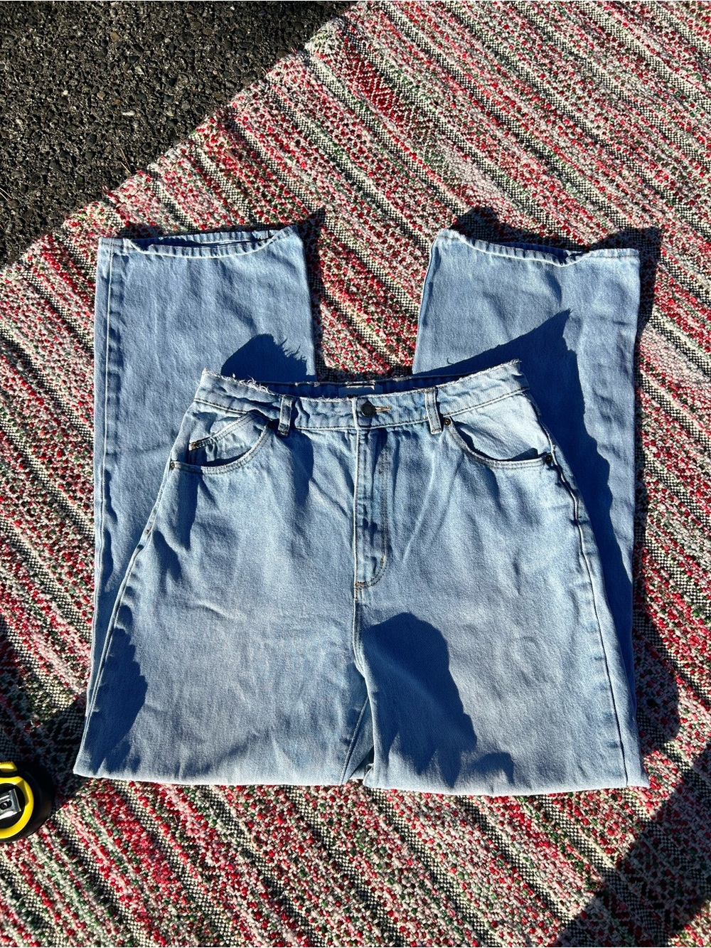 ROLLA'S Light Blue Relaxed Jeans — Straight Leg Denim Heidi